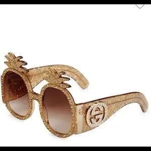 Gucci | Accessories | Gucci 53mm Embellished Pineapple Round  display picture 3